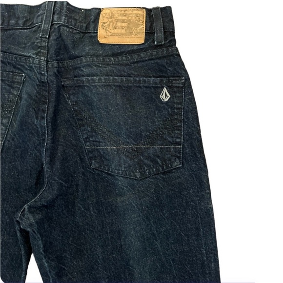 Volcom Zip Relaxed Fit Men's Denim Jeans, Dark Blue, Size 32 x 34 - Picture 6 of 12
